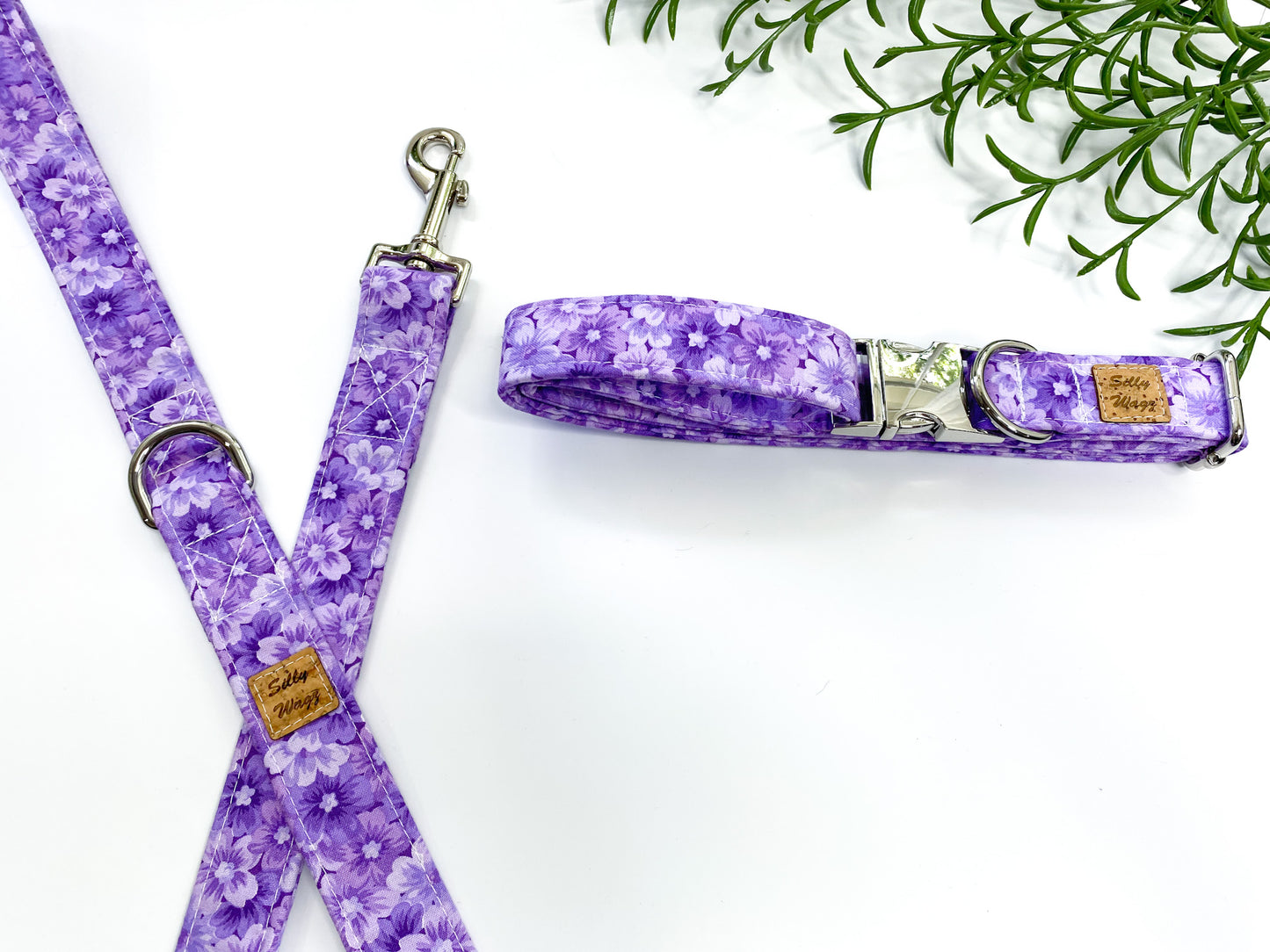 Purple Floral Collar